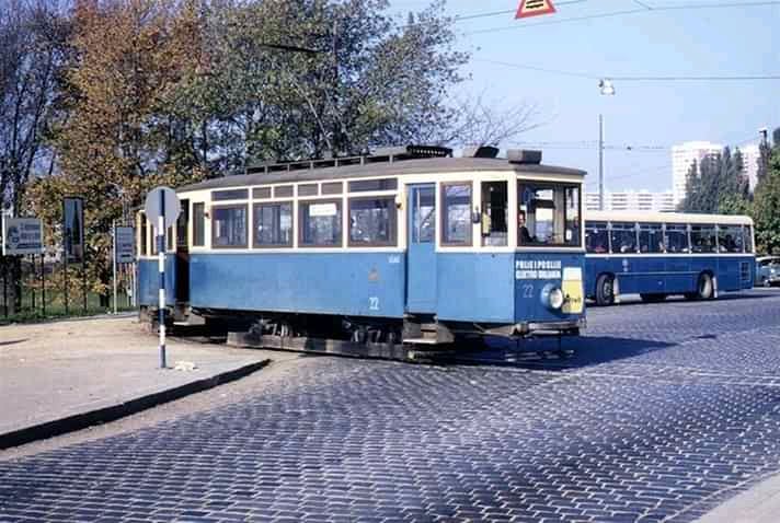 Tramvajsko okretište Savski most 1960-ih godine